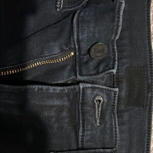 MOTHER Women’s Straight Leg Dark Blue Jeans